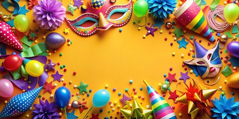 Obraz premium Party Fete Karneval Geburtstag Dekoration AI-Generated Content