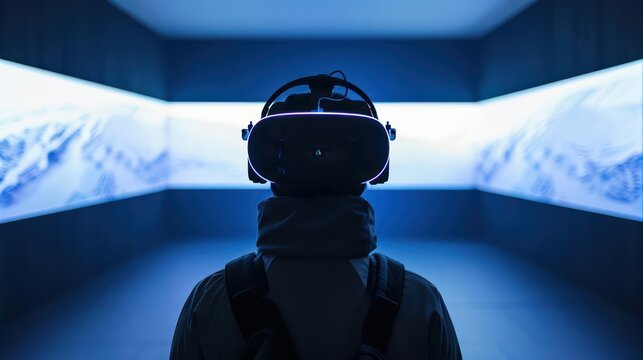 In an ultramodern virtual reality space, immersive marketing experiences transport customers to alternate worlds