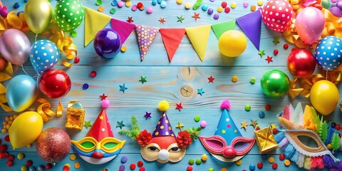 Party Fete Karneval Geburtstag  Dekoration Generative AI