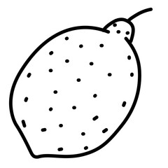 Doodle Lemon Vector Illustration