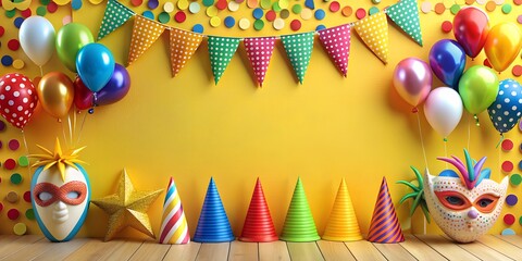 Party Fete Karneval Geburtstag  Dekoration AI Generative