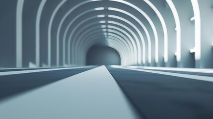 Ultramodern sport prize events with sunlight filtering through sleek