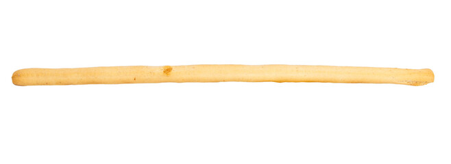 Grissini 1 piece on a blank empty background.