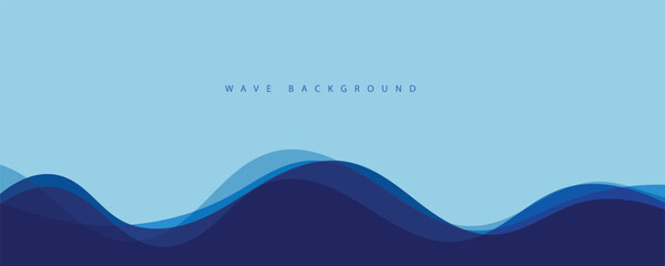 Sea waves layered vector background illustration and sea beach vector illustration.