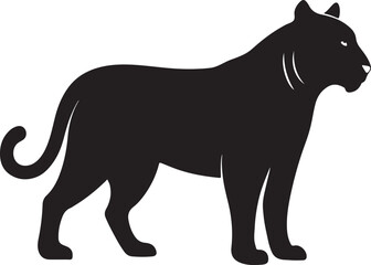 Tiger silhouette vector illustration design