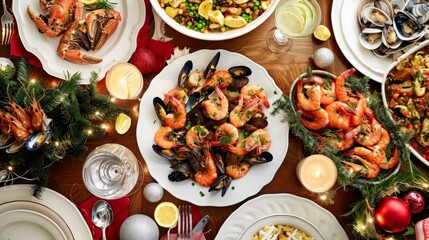 Seafood Christmas Feast