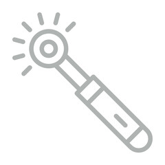 Laser Pen Vector Line Grey Icon Design