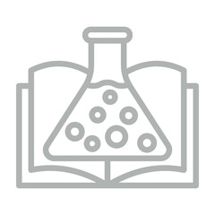 Knowledge Vector Line Grey Icon Design