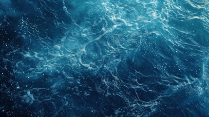 Fototapeta premium Abstract Deep Blue Ocean Waves Texture Background