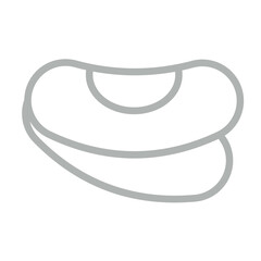 Beans Vector Line Grey Icon Design