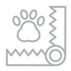 Bear Trap Vector Line Grey Icon Design