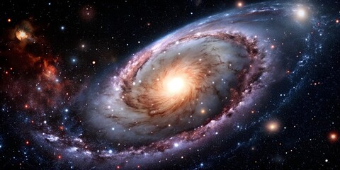 Obraz premium Beautiful Universe. Space background with galaxy