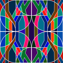 Cybernetic Symmetry: A Futuristic Geometric Abstract Background for Modern Design