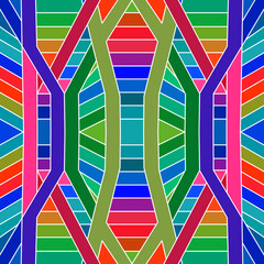 Cybernetic Symmetry: A Futuristic Geometric Abstract Background for Modern Design