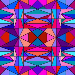 Cybernetic Symmetry: A Futuristic Geometric Abstract Background for Modern Design