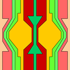 Cybernetic Symmetry: A Futuristic Geometric Abstract Background for Modern Design