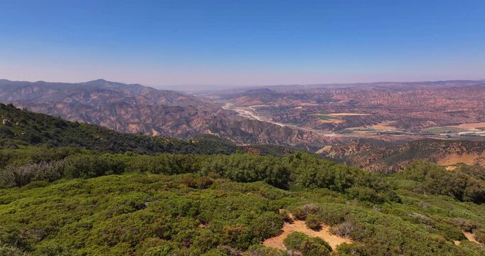 Aerial Drone California Rugged Wilderness Video