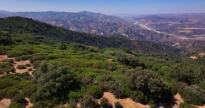 Aerial California Cuyama Valley Vast Landscape Video