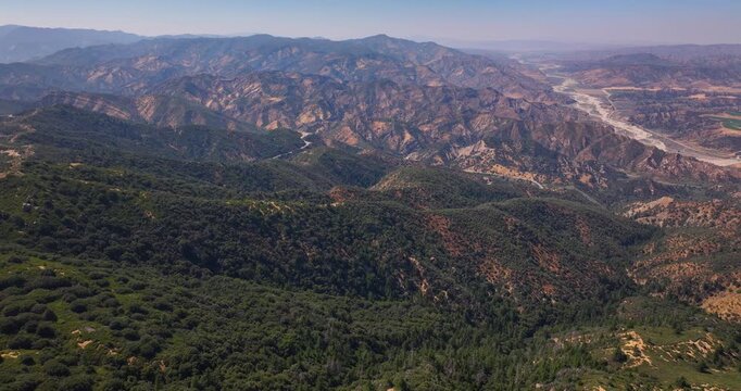 California Scenic Wilderness Area Aerial Video
