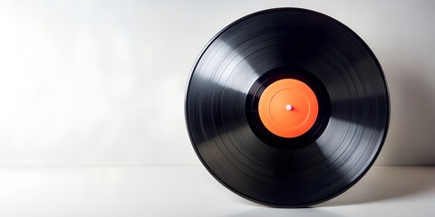 Obraz premium Schallplatte Vinyl Schellack Vinylscheibe Scheibe Platte AI-Created Content