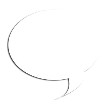paper speech bubble