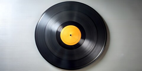 Obraz premium Schallplatte Vinyl Schellack Vinylscheibe Scheibe Platte AI Generative