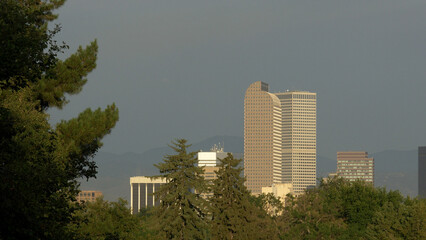 Obraz premium Downtown Denver Colorado Skyline at Dawn