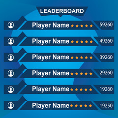 Fototapeta premium Game leaderboard with abstract background 