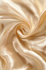 Fototapeta premium Serene composition showcasing a soft pastel beige cream color, shining like satin silk, creating