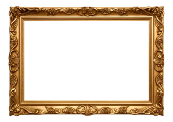 antique gold frame isolated © SYLVIA