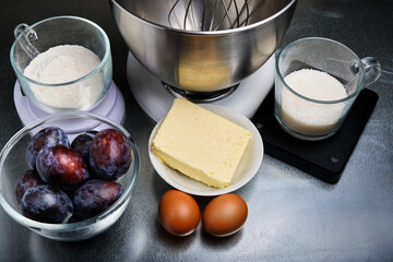 American Plum Pie, Recipe from the New York Times. Ingredients and Proportions.