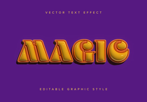 3d Inflated Text Effect Mockup