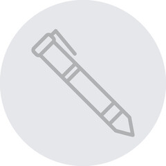 Pen Vector Line Grey Circle Grey
