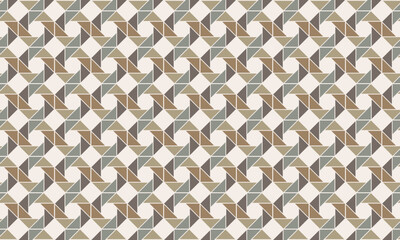 Seamless geometric pattern composed of interconnected shapes