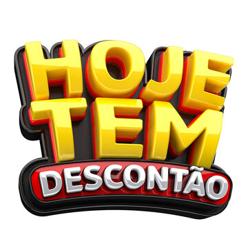 HOJE TEM DESCONT&Atilde;O SELO 3D