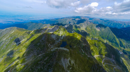 Landscape with Fagaras mountains - Romania
