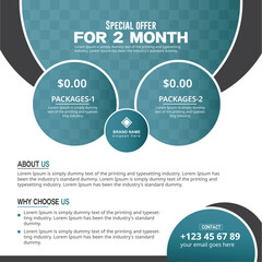 Digital marketing agency and fb social media post template