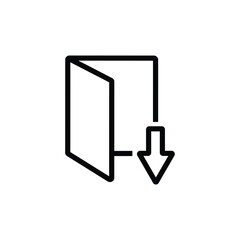 Save or download file document symbol icon vector 