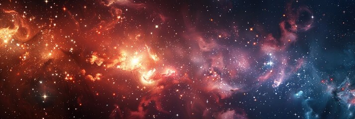 Fototapeta premium Bright fireworks illuminating the dark night sky