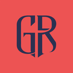 GR letter logo Creative Design.
GR monogram Logo Unique Concept Vector.
GR creative modern flat abstract initials letter logo.
