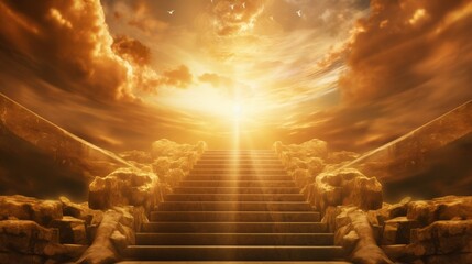 Heavenly stairway  matthew 5 12 encourages rejoicing for great rewards despite prophets  persecution