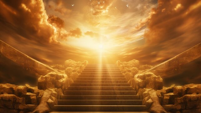 Heavenly stairway  matthew 5 12 encourages rejoicing for great rewards despite prophets  persecution