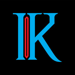 IK letter logo Creative Design.
IK monogram Logo Unique Concept Vector.
IK creative modern flat abstract initials letter logo.
