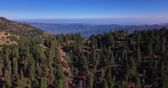 Pine Mountain Matilija Ojai California Aerial Video 