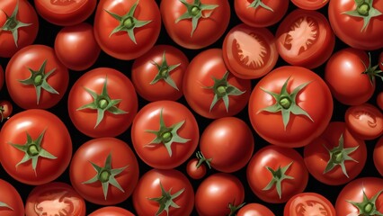 background of tomato view from above