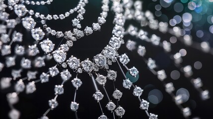 Diamond Necklace Macro Photography