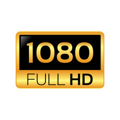 1080 Full HD resolution gray icon for web and mobile