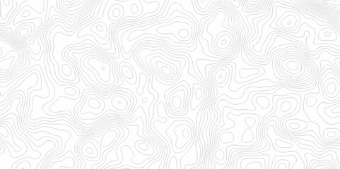 Topography wave line vector grid map. white wave line geography landscape Topo contour map on white background. Geographic mountain relief diagram line wave carve pattern.