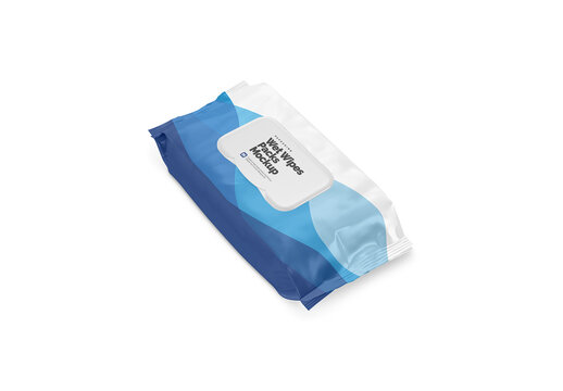Wet Wipes Pack Mockup 