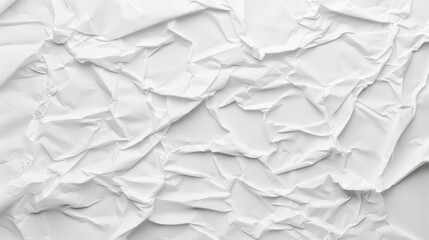 Obraz premium A white piece of paper with a lot of wrinkles and creases